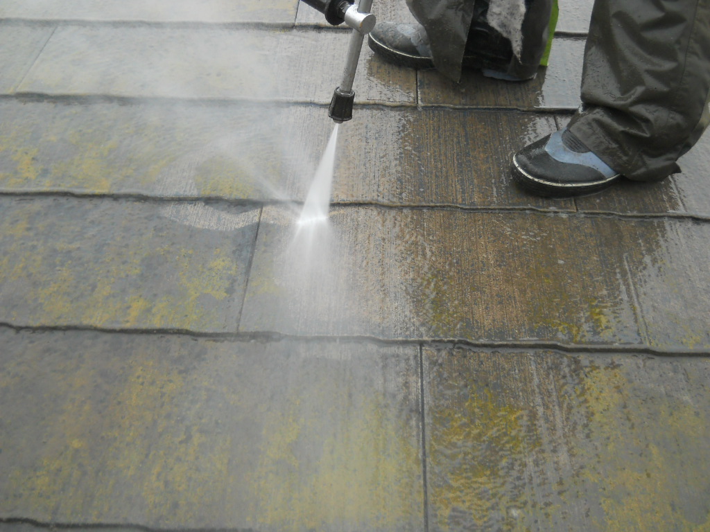 20130322Ｋアパート様②屋根塗装・高水圧洗浄