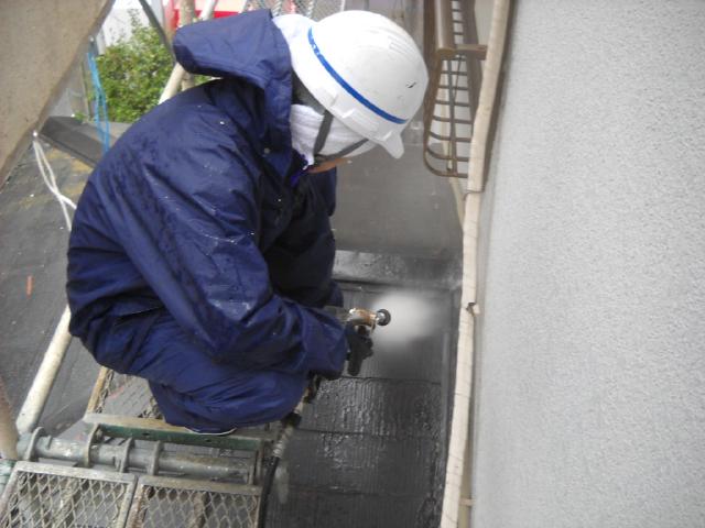 20130412Ｉ様邸⑬下屋根塗装工事高水圧洗浄