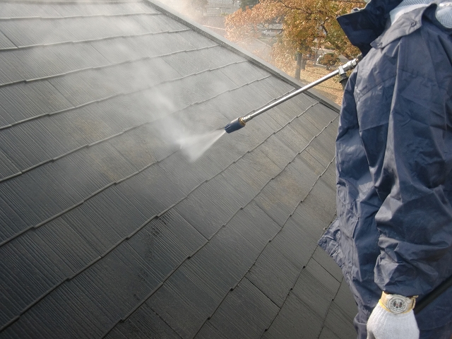 20140228O様邸⑨屋根高水圧洗浄