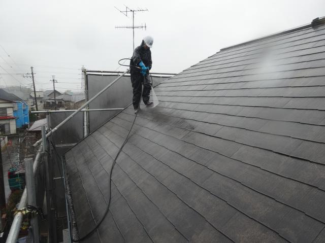 20140515Ｍ様邸⑩屋根塗装高水圧洗浄機　