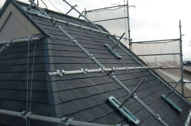 20141003Ｍ様邸⑩屋根高水圧洗浄完了