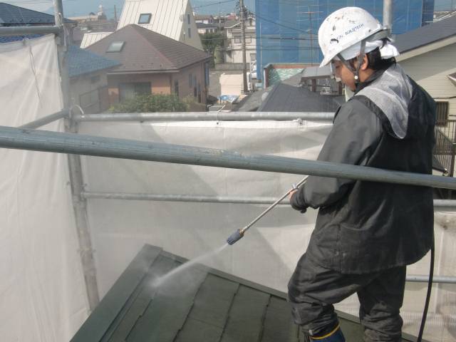2014.10.24T様邸⑨屋根高水圧洗浄