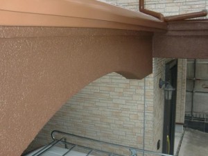 2015.01.23M様⑪外壁モルタル部塗装施工完了