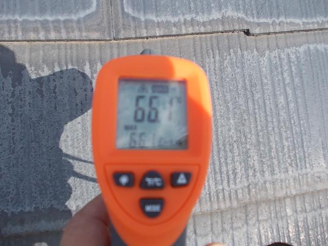 2014.9.18Ｎ様邸温度測定 屋根塗装前