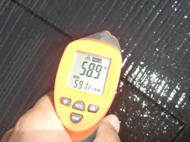 2015.07.24S様邸屋根施工後温度測定