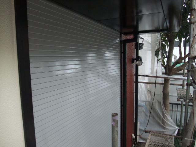 2014.11.28N様邸㉔シャッター塗装施工完了