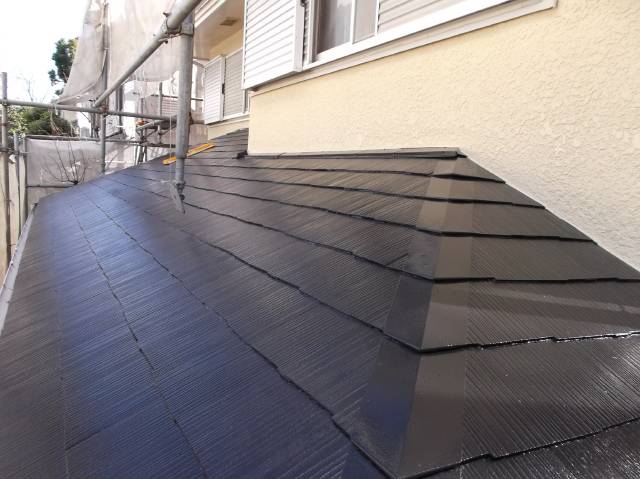 20140110Ｓ様邸⑮下屋根塗装工事　施工完了