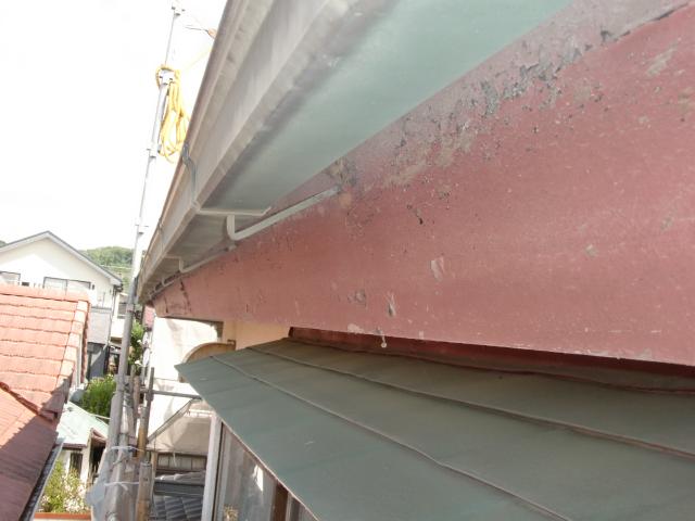 20140630Ｓ様邸⑪破風板塗装施工前